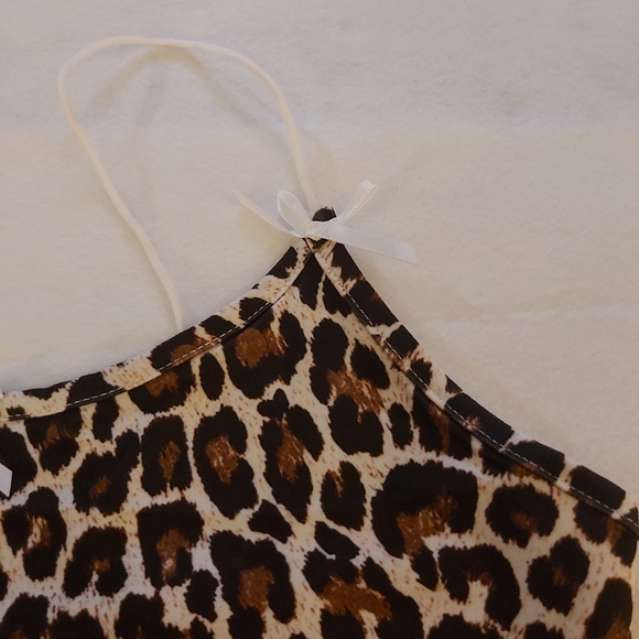 050. Leopard Print Crop Spaghetti Straps Camisole  Size S - Picture 7 of 16